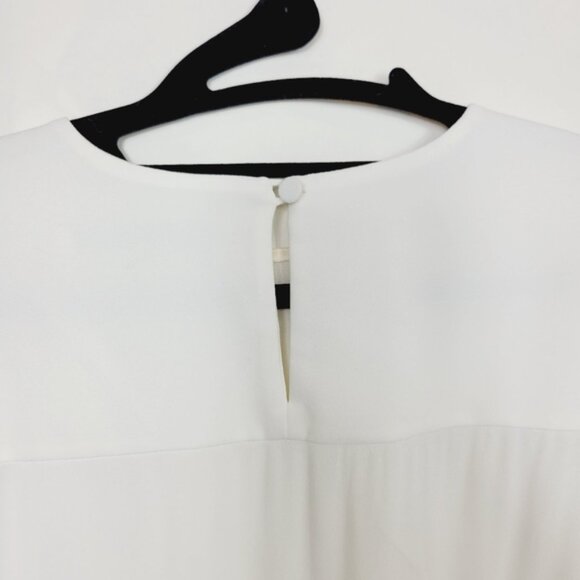 Another Tomorrow white crewneck blouse - Picture 7 of 9